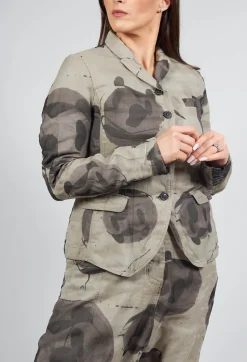 Rundholz Mainline Jackets^Linen Structured Jacket in Ash Print