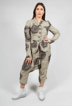 Rundholz Mainline Jackets^Linen Structured Jacket in Ash Print