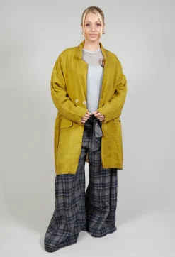 Umit Unal Coats^Linen Trench Coat in Original Mustard