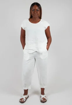 Thing Trousers^Linen Trousers in Off White