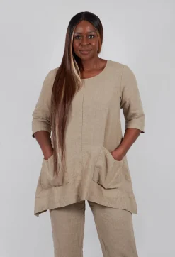 Thing Dresses^Linen Tunic in Putty