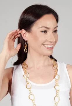 Bender Schmuck Earrings^Link Chain Earrings in Gold Plated