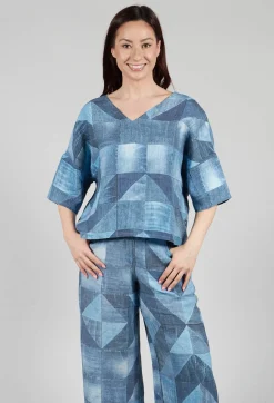 Elemente Clemente Tops^Lito Reversible Top in Denim
