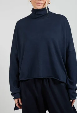 La Vaca Loca Tops^Lizeth Knitted Jumper in Deep Blue