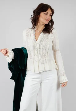 T.ba Tops^Lizzie Blouse in Beige
