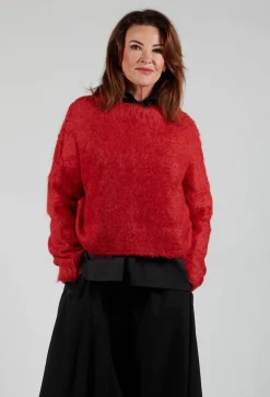 Fringe Knitwear|Jumpers^Lola Sweater in Red