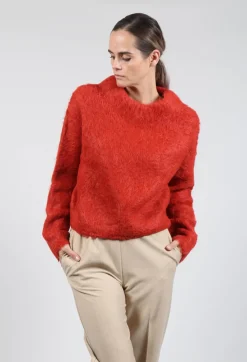 Fringe Knitwear|Jumpers^Lola Sweater in Red