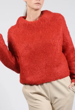 Fringe Knitwear|Jumpers^Lola Sweater in Red