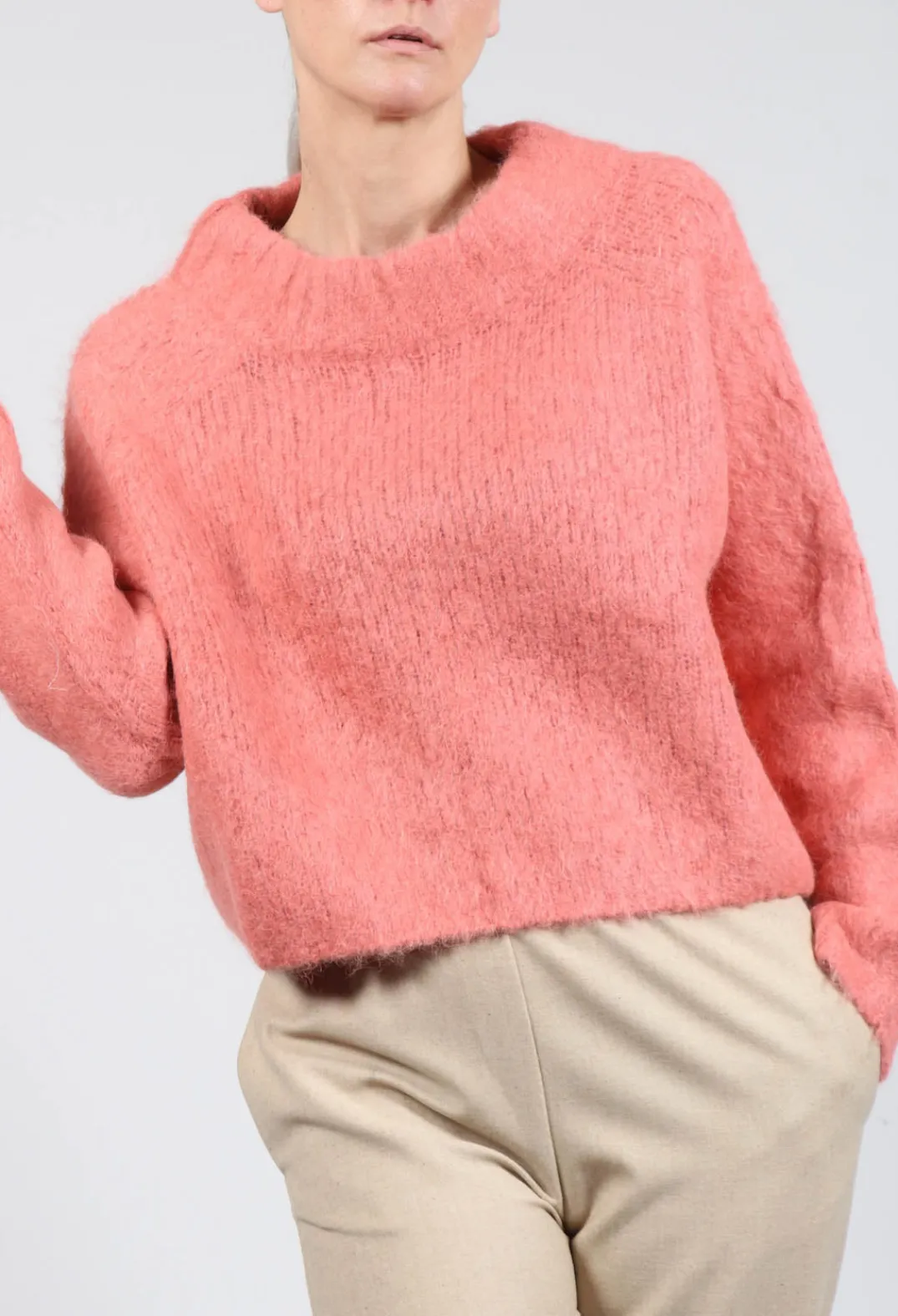 Fringe Jumpers|Knitwear^Lola Sweater in Salmon