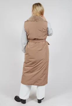 Dom Goor Coats^Long Belted Gilet in Amber