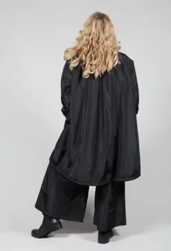 Amici Jackets^Long Bomber Jacket in Black
