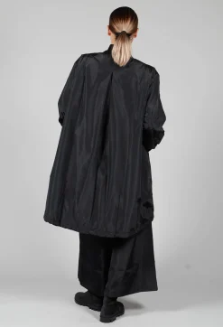 Amici Jackets^Long Bomber Jacket in Black