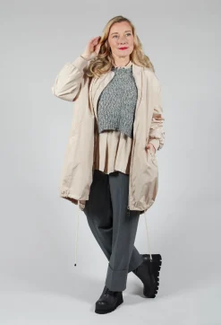 Amici Jackets^Long Bomber Jacket in Powder