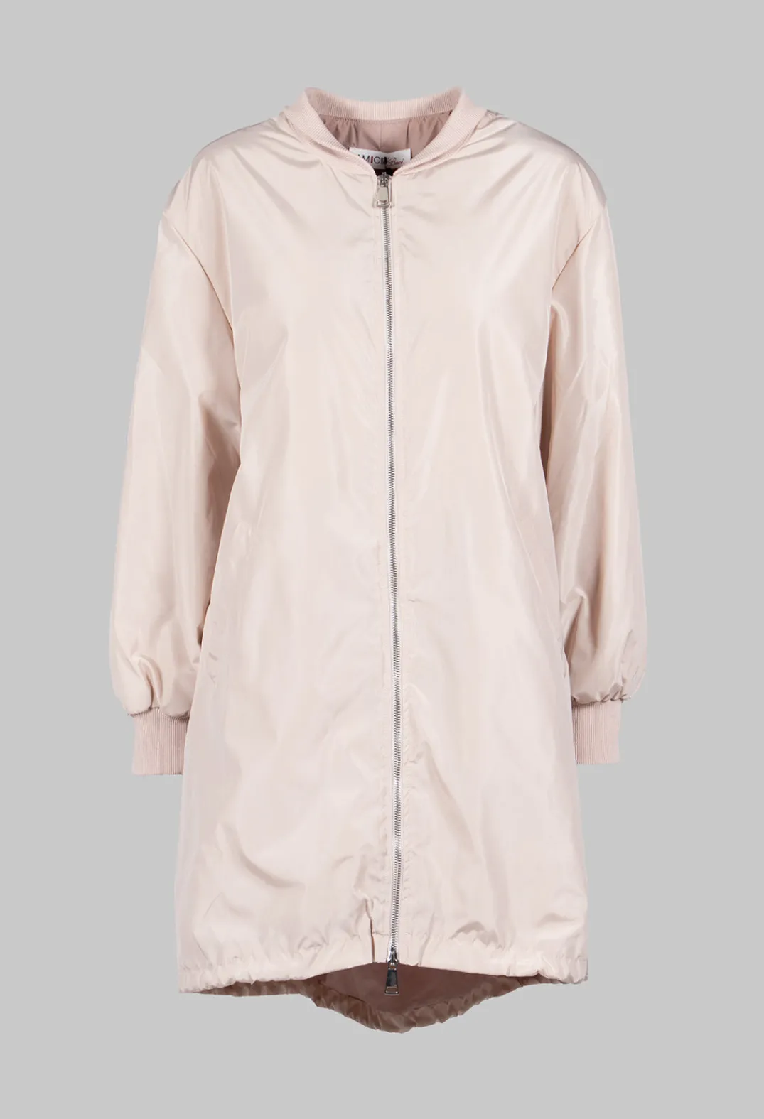 Amici Jackets^Long Bomber Jacket in Powder