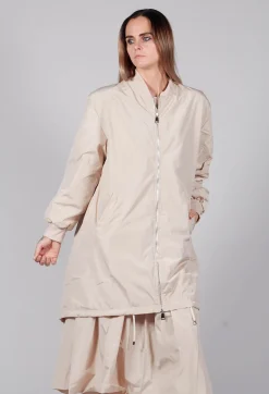 Amici Jackets^Long Bomber Jacket in Powder