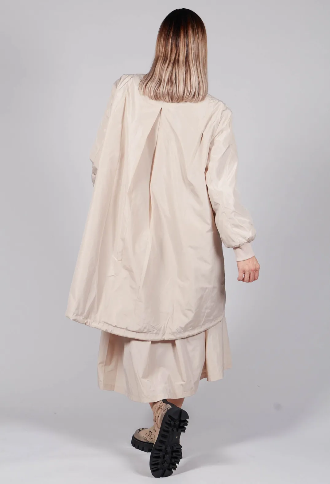 Amici Jackets^Long Bomber Jacket in Powder