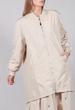Amici Jackets^Long Bomber Jacket in Powder