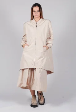 Amici Jackets^Long Bomber Jacket in Powder