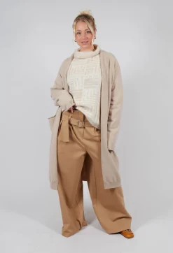 Sarah Pacini Cardigans^Long Cardigan in Beige
