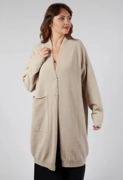 Sarah Pacini Cardigans^Long Cardigan in Beige