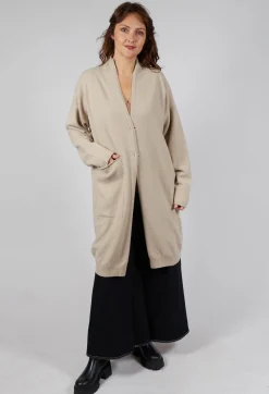 Sarah Pacini Cardigans^Long Cardigan in Beige