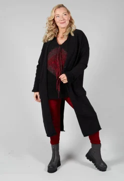 Isabel Benenato Cardigans^Long Cardigan in Black