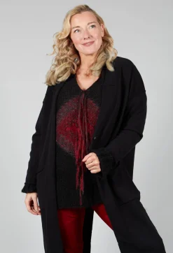 Isabel Benenato Cardigans^Long Cardigan in Black