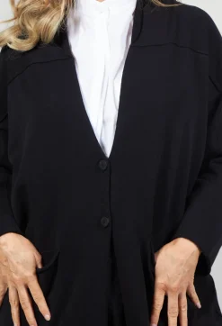 Isabel Benenato Cardigans^Long Cardigan in Black