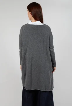 M J Watson Cardigans^Long Cardigan in Grey