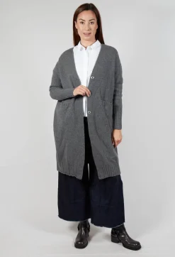 M J Watson Cardigans^Long Cardigan in Grey