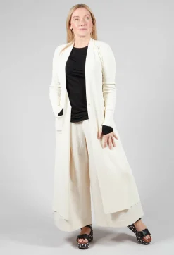 Isabel Benenato Cardigans^Long Cardigan in White