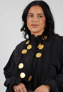 Maria Calderara Necklaces^Long Circle Necklace in Gold