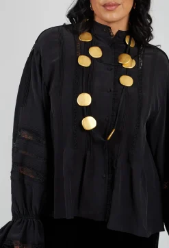 Maria Calderara Necklaces^Long Circle Necklace in Gold