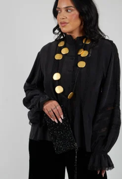 Maria Calderara Necklaces^Long Circle Necklace in Gold