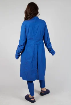 Rundholz Dip Coats^Long Coat with Half-Button Fastening in Royal