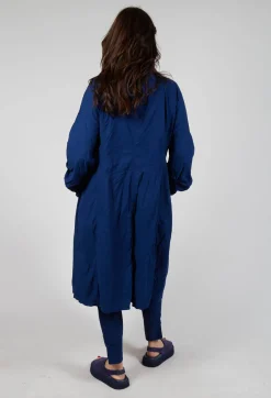 Rundholz Dip Coats^Long Coat with Half-Button Fastening in Ocean