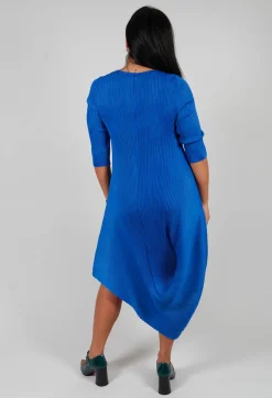 Alquema Dresses^Long Draper Dress in Royal