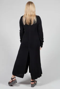 Isabel Benenato Cardigans^Long Knit Cardigan in Black