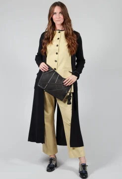 Isabel Benenato Cardigans^Long Knit Cardigan in Black