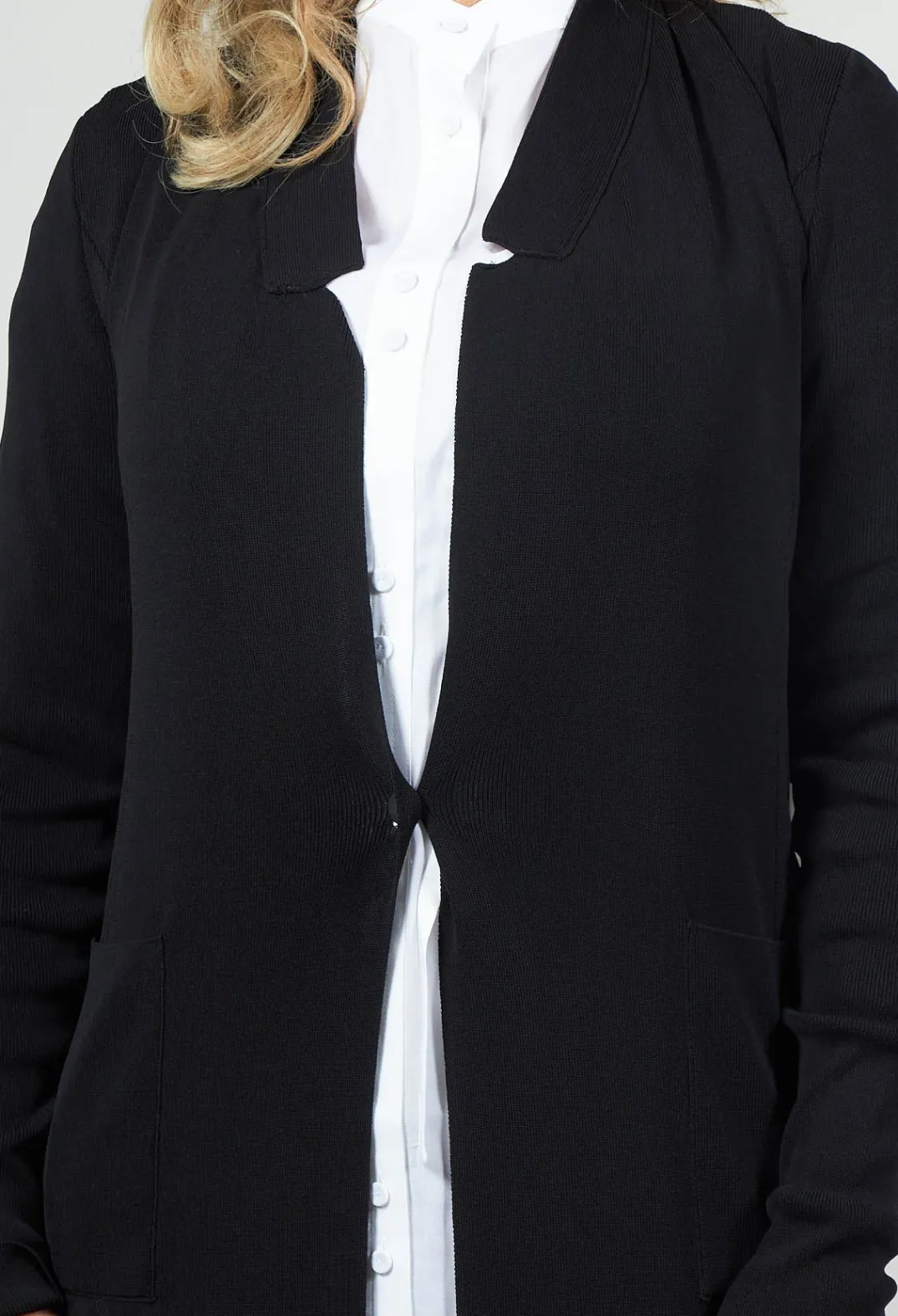 Isabel Benenato Cardigans^Long Knit Cardigan in Black