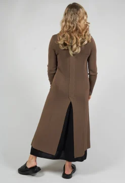 Isabel Benenato Cardigans^Long Knit Cardigan in Soil