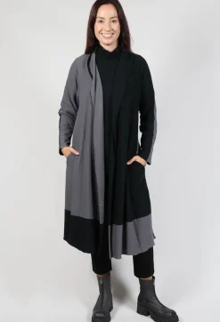 Philomena Christ Cardigans^Long Length Cardigan in Black Grey Check