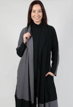 Philomena Christ Cardigans^Long Length Cardigan in Black Grey Check