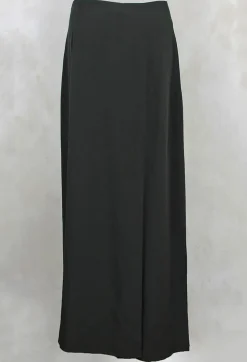 Crea Concept Skirts^Long Length Skirt with Split in Moss Green
