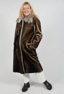 Dom Goor Coats^Long Opera Coat in White Smoke