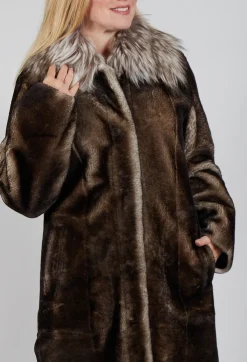 Dom Goor Coats^Long Opera Coat in White Smoke