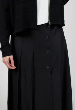Sarah Pacini Skirts^Long Pleated Skirt in Black