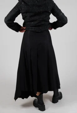 Sarah Pacini Skirts^Long Pleated Skirt in Black