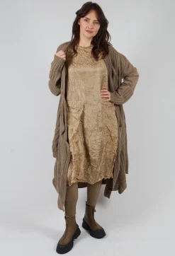 Rundholz Mainline Coats^Long Ribbed Cardigan in Camel Mel