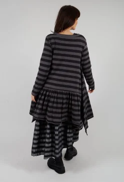 Pluslavie Tops^Long Ribbon Jacket in Stripe